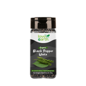 Love Earth Organic Black Pepper Whole 60g